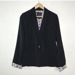 Sanctuary Floral Blazer Jacket Black Large